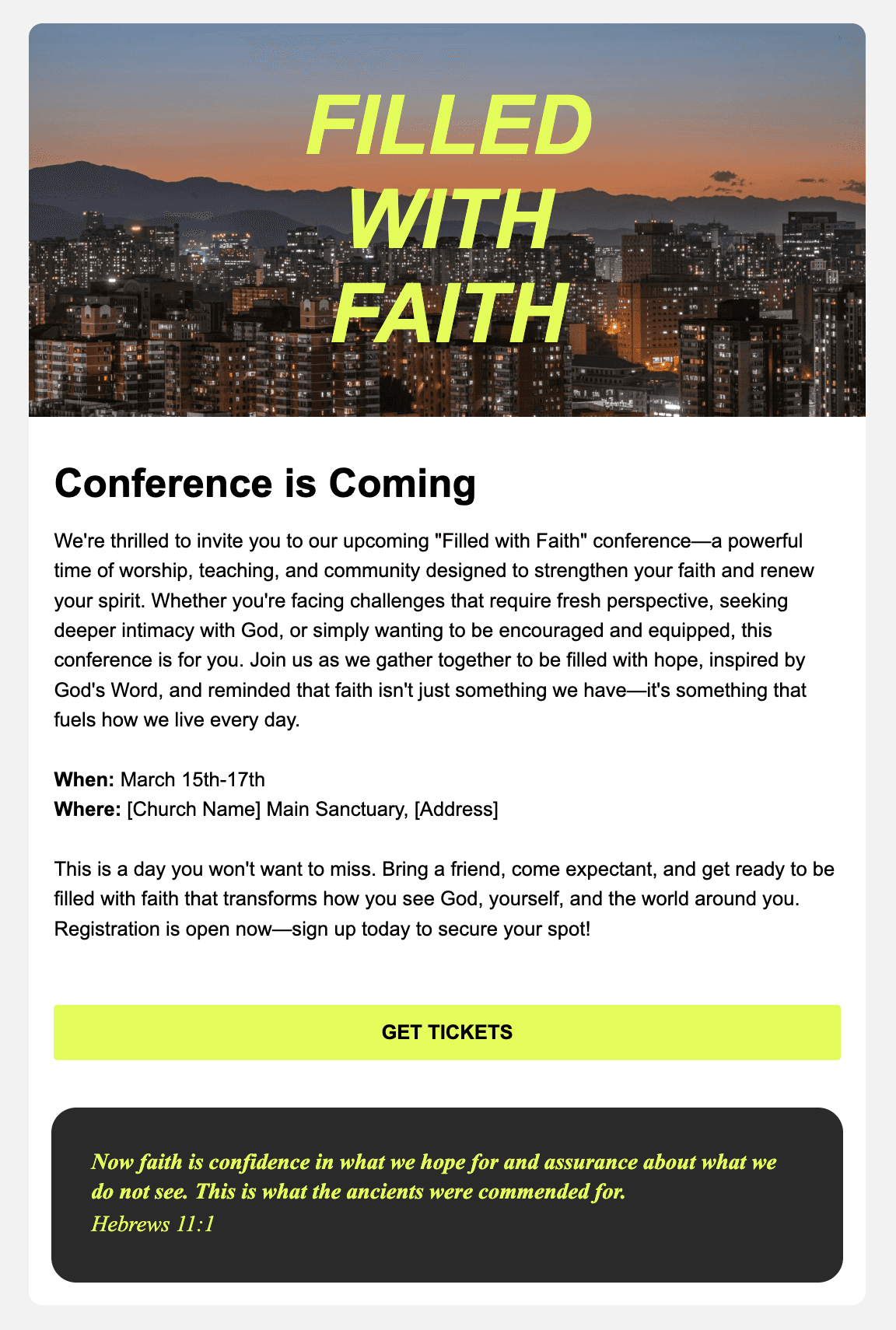 Event Announcement